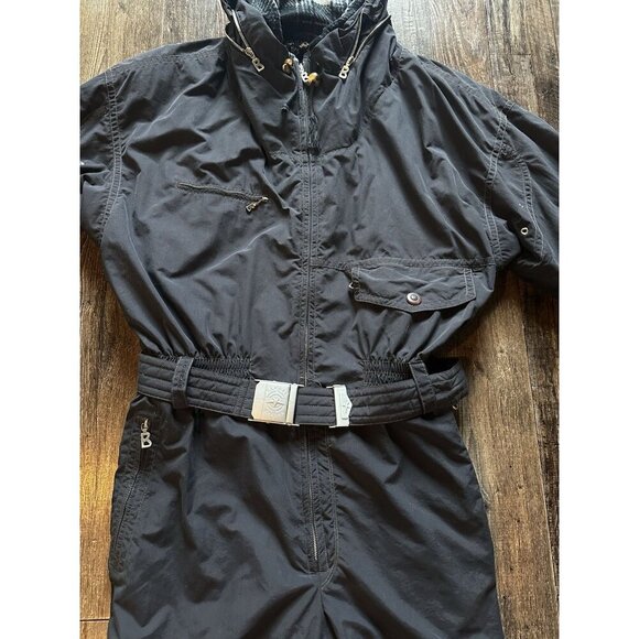 Bogner RARE WB Vintage Ski Suit Snow Suit Embroidered Belted Size 52 or Large - Picture 2 of 16